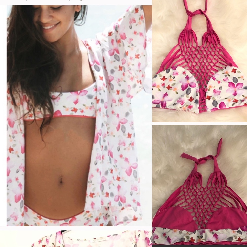 San Lorenzo bundle matching bikini w kimono cover